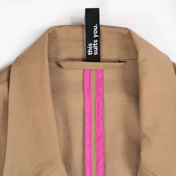 Peau De Loup Suit Jacket 12 Flax - Picture 4 of 5